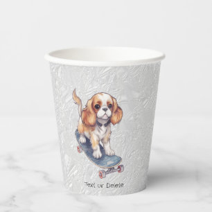 Cavalier King Charles Spaniel Paper Cups