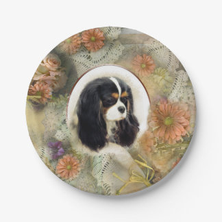 Cavalier King Charles Spaniel Paper Plate
