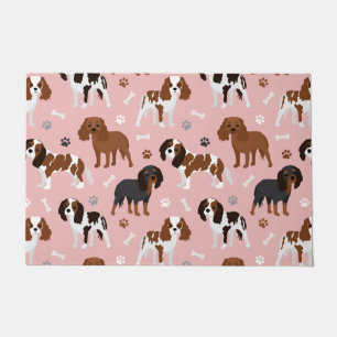 Cavalier King Charles Spaniel Paws and Bones Doorm Doormat