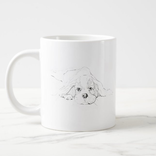 Cavalier King Charles Spaniel Pet Mug (Left)