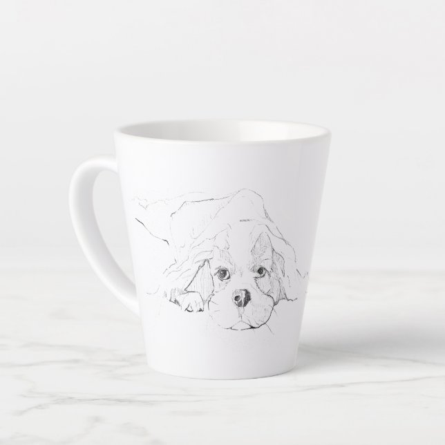 Cavalier King Charles Spaniel Pet Mug (Left Angle)
