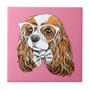 Cavalier King Charles Spaniel Portrait Ceramic Tile
