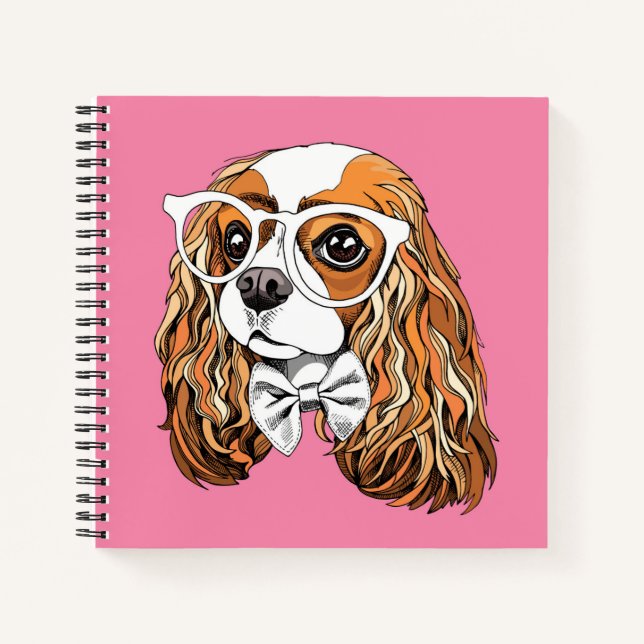 Cavalier King Charles Spaniel Portrait Notebook (Front)