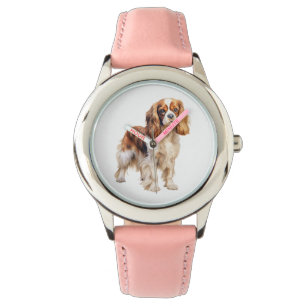 Cavalier King Charles Spaniel print Dog art print  Watch