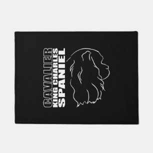 Cavalier King Charles Spaniel Profile dog mum Doormat