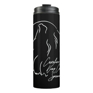 Cavalier King Charles Spaniel Profile dog mum Thermal Tumbler
