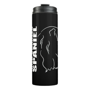 Cavalier King Charles Spaniel Profile dog mum Thermal Tumbler