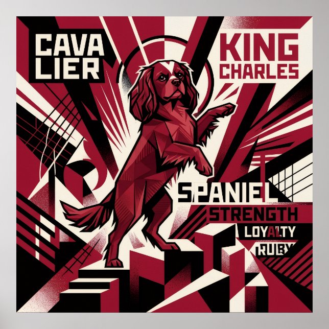 Cavalier King Charles Spaniel Propaganda Poster |  (Front)