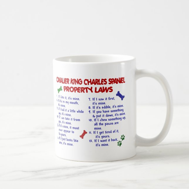 CAVALIER KING CHARLES SPANIEL Property Laws 2 Coffee Mug (Right)