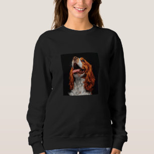 Cavalier King Charles Spaniel Puppy Laughing Graph Sweatshirt