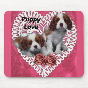 Cavalier King Charles Spaniel Puppy Love Mouse Pad