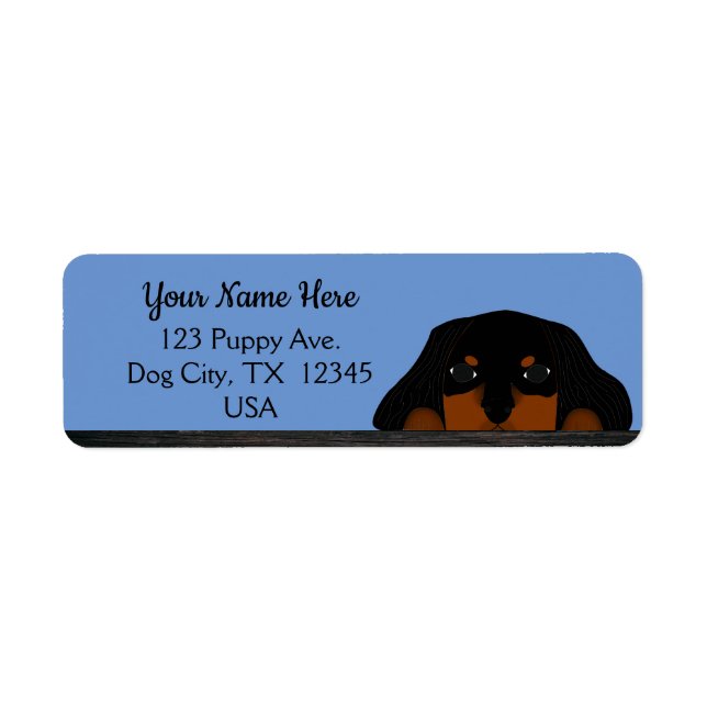 Cavalier King Charles Spaniel Puppy Return Address Label (Front)