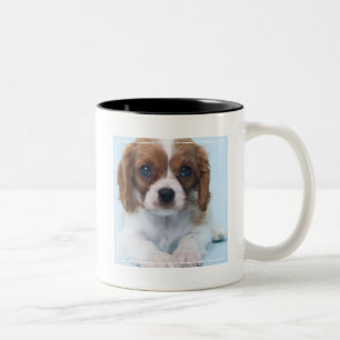 Cavalier King Charles Spaniel Puppy Two-Tone Coffee Mug