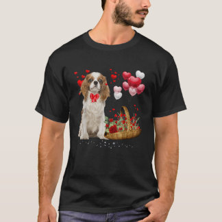 Cavalier King Charles Spaniel Red Heart Valentine  T-Shirt
