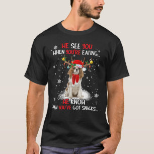 Cavalier King Charles Spaniel Reindeer Light Chris T-Shirt