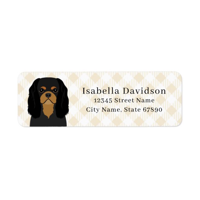 Cavalier King Charles Spaniel Return Address Label (Front)