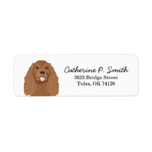 Cavalier King Charles Spaniel Return Address Label