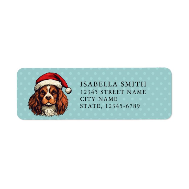 Cavalier King Charles Spaniel Return Address Label (Front)