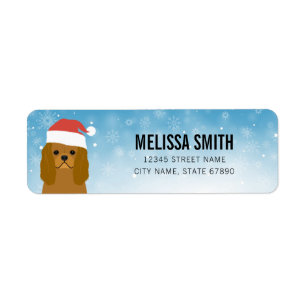 Cavalier King Charles Spaniel Return Address Label