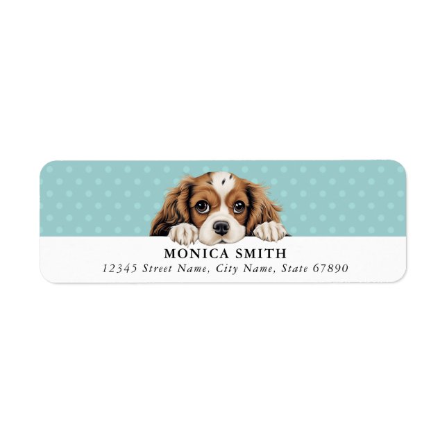 Cavalier King Charles Spaniel Return Address Label (Front)