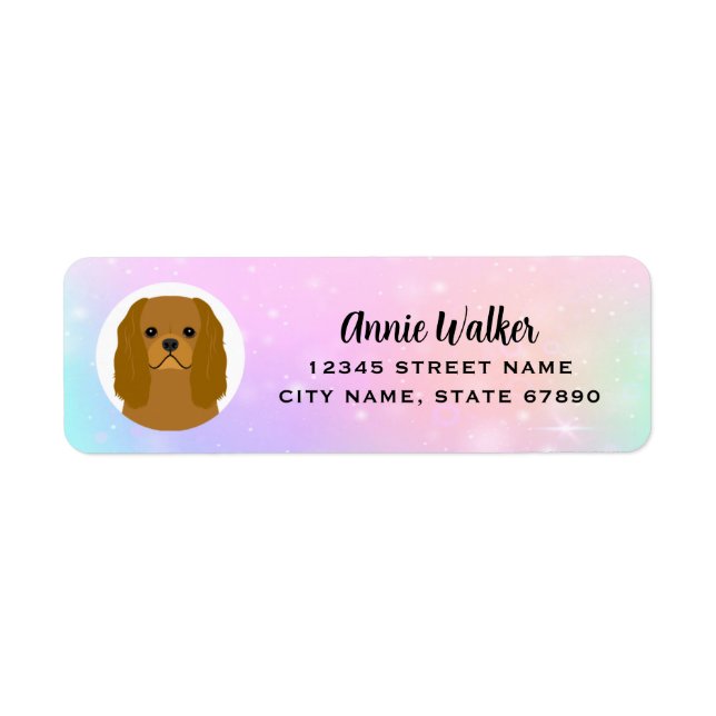 Cavalier King Charles Spaniel Return Address Label (Front)