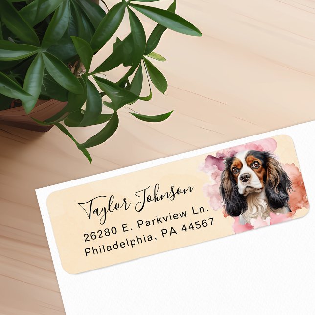 Cavalier King Charles Spaniel Return Address Label (Creator Uploaded)