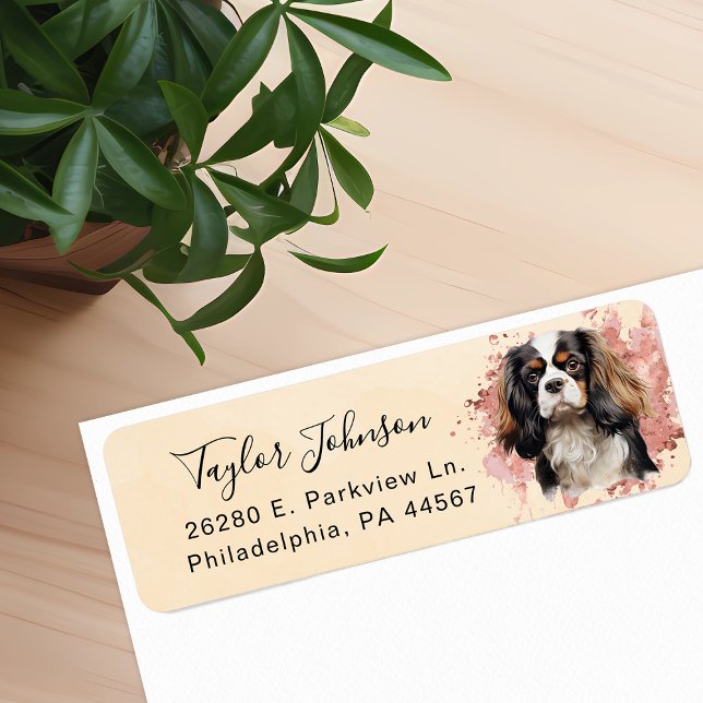 Cavalier King Charles Spaniel Return Address Label (Creator Uploaded)