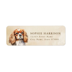 Cavalier King Charles Spaniel Return Address Label
