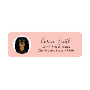 Cavalier King Charles Spaniel Return Address Label