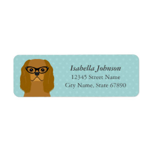 Cavalier King Charles Spaniel Return Address Label