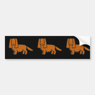 cavalier king charles spaniel ruby cartoon bumper sticker