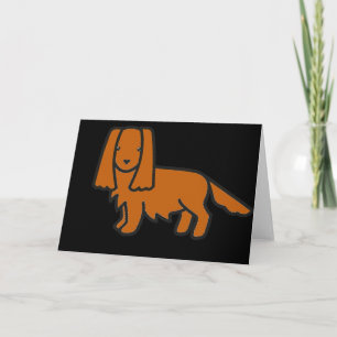 cavalier king charles spaniel ruby cartoon card
