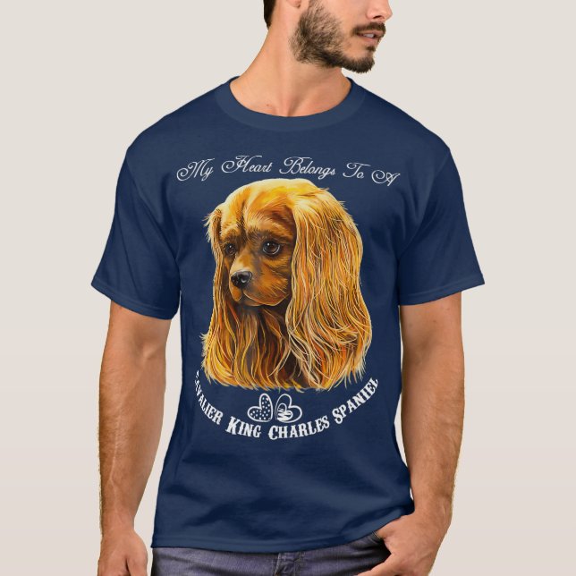 Cavalier King Charles Spaniel Ruby T-Shirt (Front)