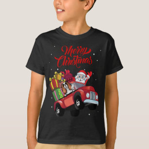 Cavalier King Charles Spaniel Santa Claus In Red T T-Shirt