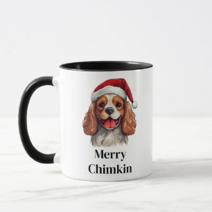 Cavalier King Charles Spaniel Santa Hat Christmas Mug