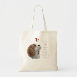Cavalier King Charles Spaniel Shirt, dog mum, dad Tote Bag