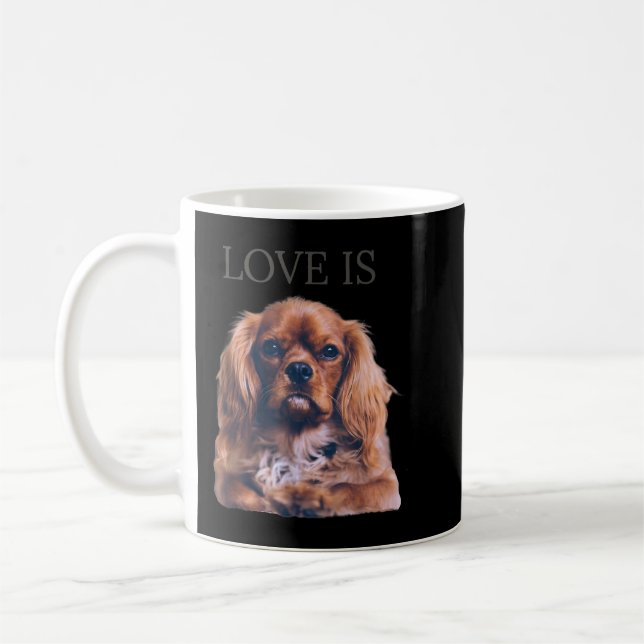 Cavalier King Charles Spaniel Shirt Men Women Dog  Coffee Mug (Left)