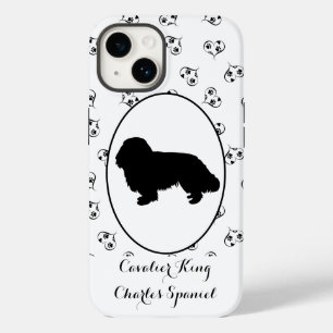 Cavalier King Charles Spaniel Silhouette Case-Mate iPhone 14 Case