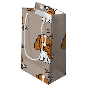 Cavalier King Charles Spaniel Sleeping Dog ZZZ Pet Small Gift Bag