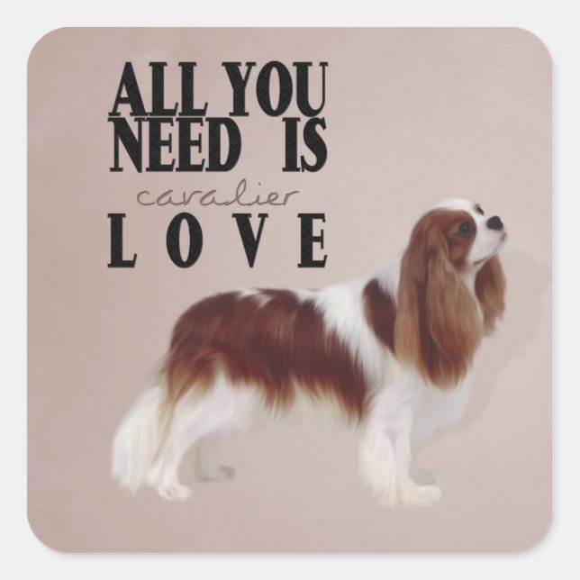 Cavalier King Charles Spaniel Sticker (Front)