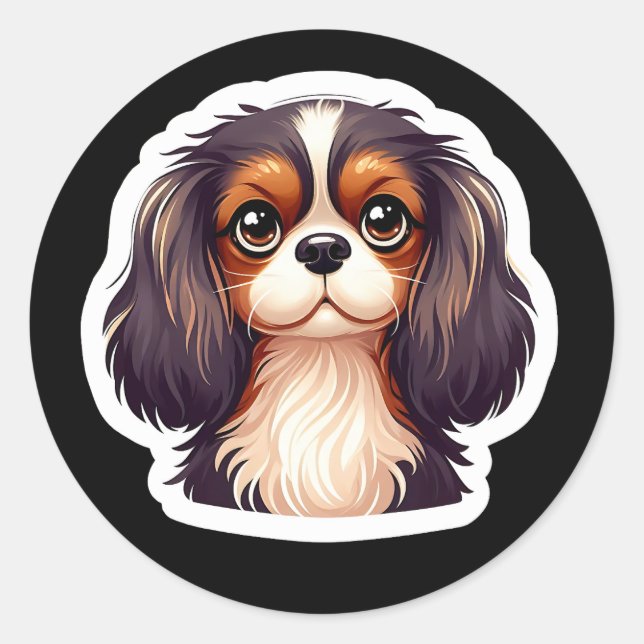 Cavalier King Charles Spaniel Sticker (Front)