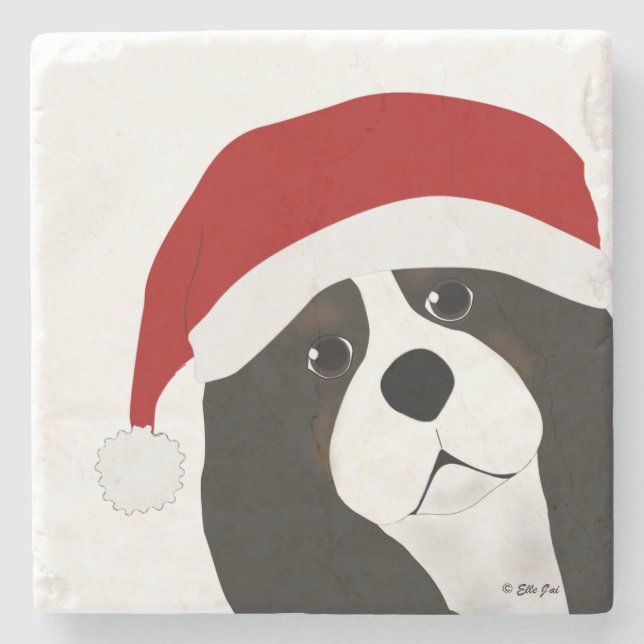Cavalier King Charles Spaniel Stone Coaster (Front)