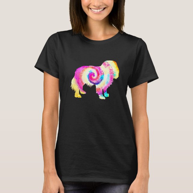 Cavalier King Charles Spaniel Tie Dye Dog Lover Do T-Shirt (Front)