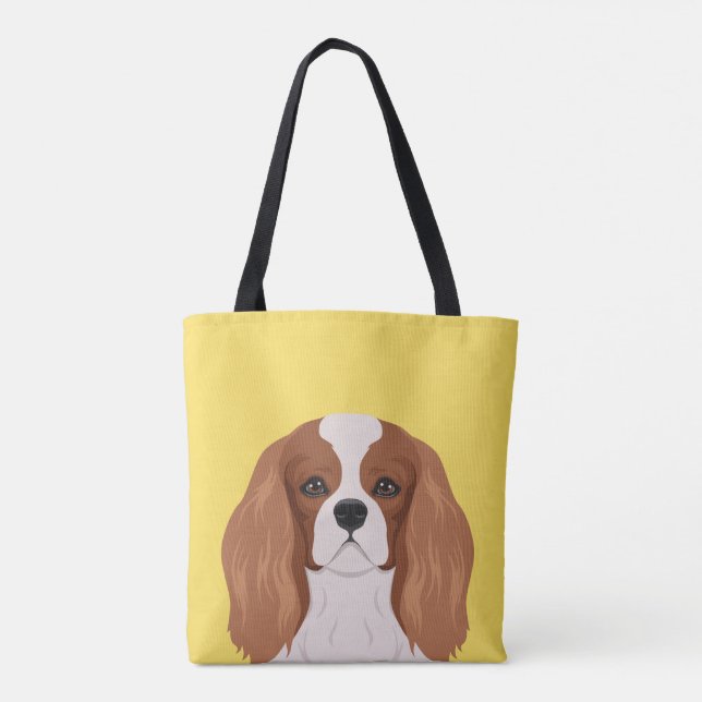Cavalier King Charles Spaniel Tote Bag (Back)