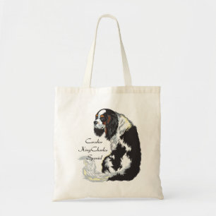 cavalier king charles spaniel tote bag