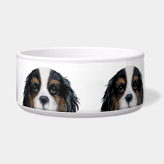 Cavalier King Charles Spaniel tri coloured Bowls