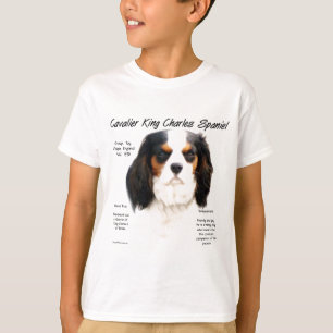 Cavalier King Charles Spaniel (tricolor) History T-Shirt
