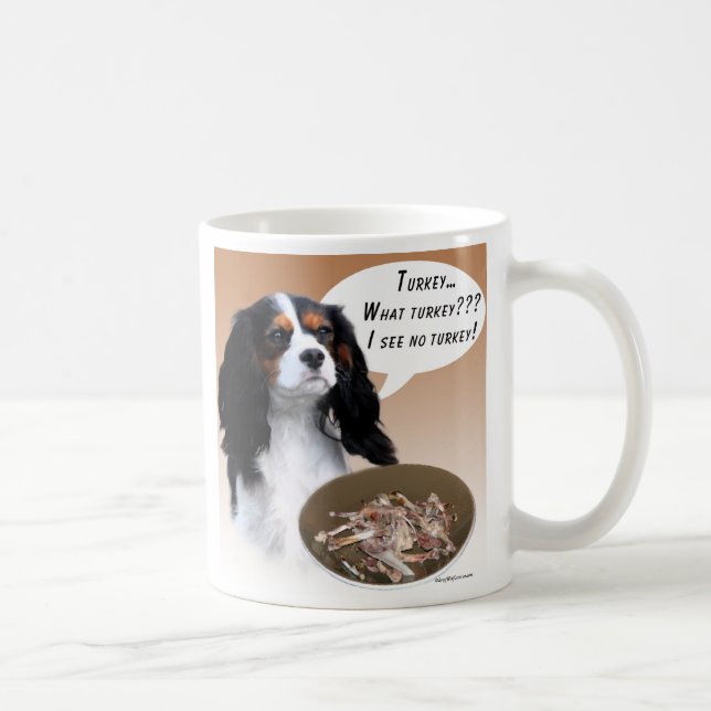 Cavalier King Charles Spaniel Turkey Coffee Mug (Right)