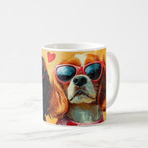 Cavalier King Charles Spaniel Valentine's Day Coffee Mug