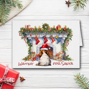 Cavalier King Charles Spaniel Wait for Santa